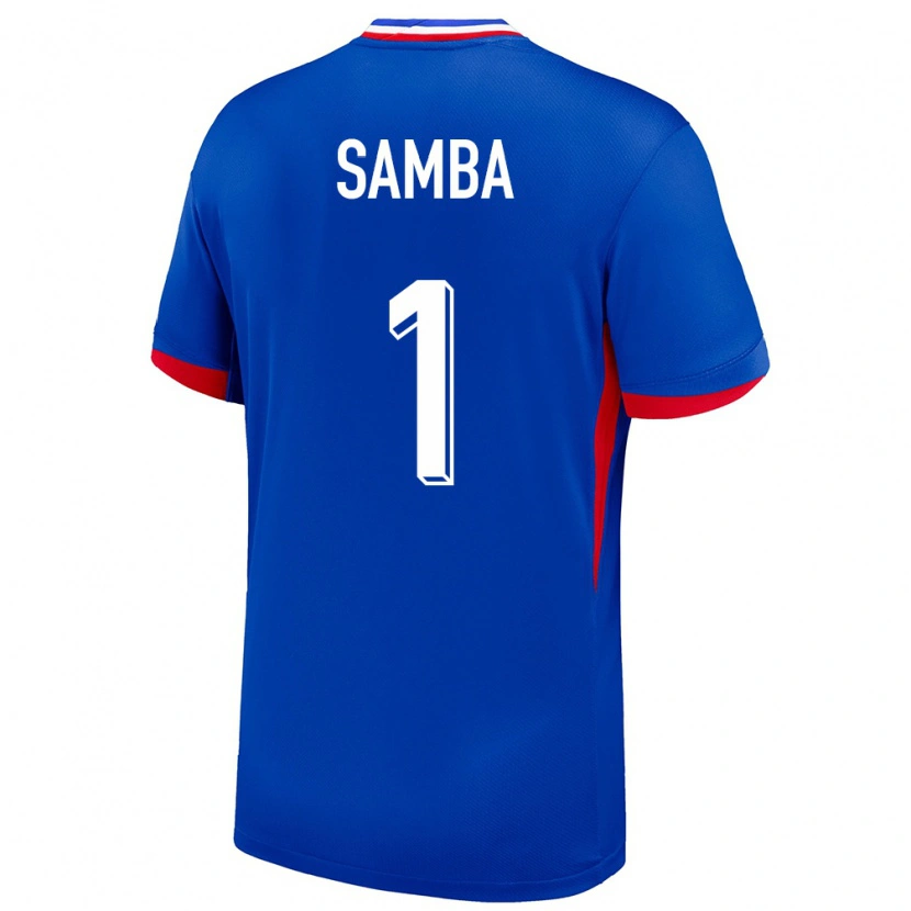 Danxen Męski Francja Brice Samba #1 Niebieski Domowa Koszulka 24-26 Koszulki Klubowe