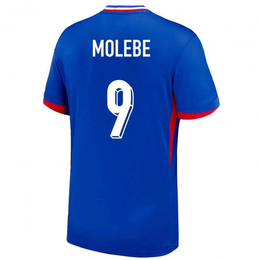 Danxen Męski Francja Enzo Molebe #9 Niebieski Domowa Koszulka 24-26 Koszulki Klubowe