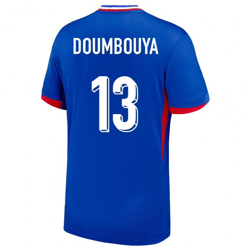 Danxen Męski Francja Amidou Doumbouya #13 Niebieski Domowa Koszulka 24-26 Koszulki Klubowe