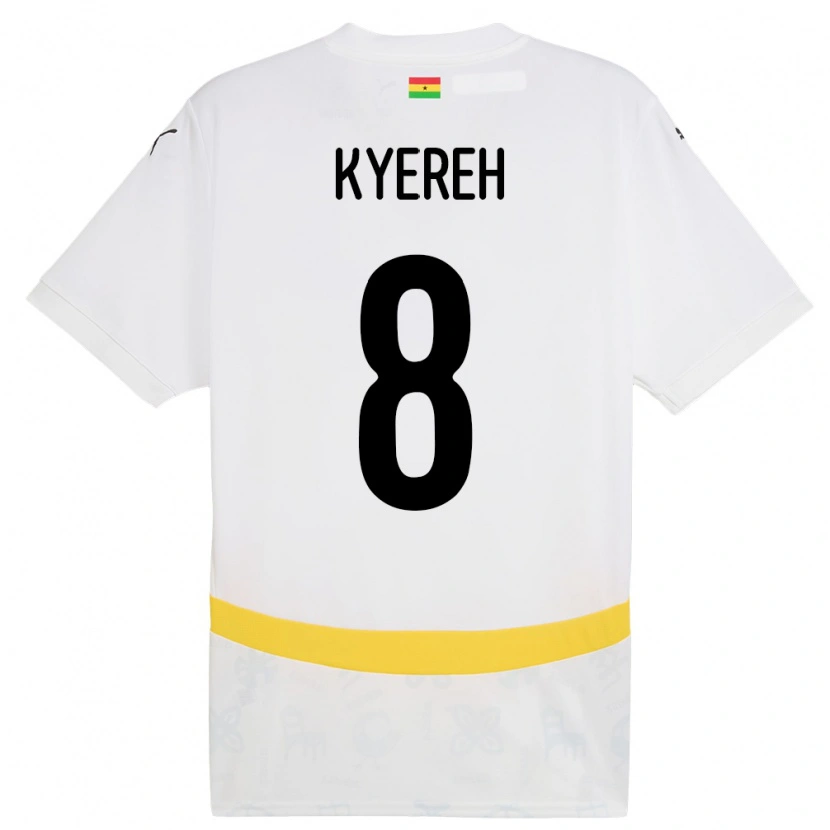 Danxen Męski Ghana Daniel-Kofi Kyereh #8 Biały Domowa Koszulka 24-26 Koszulki Klubowe