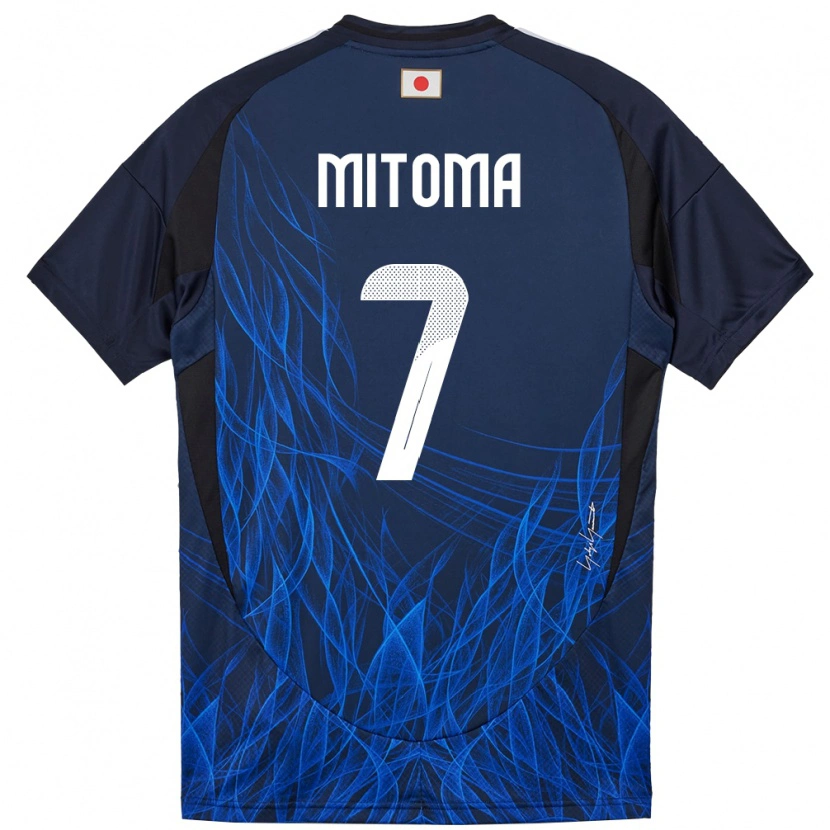 Danxen Męski Japonia Kaoru Mitoma #7 Ciemnoniebieski Domowa Koszulka 24-26 Koszulki Klubowe