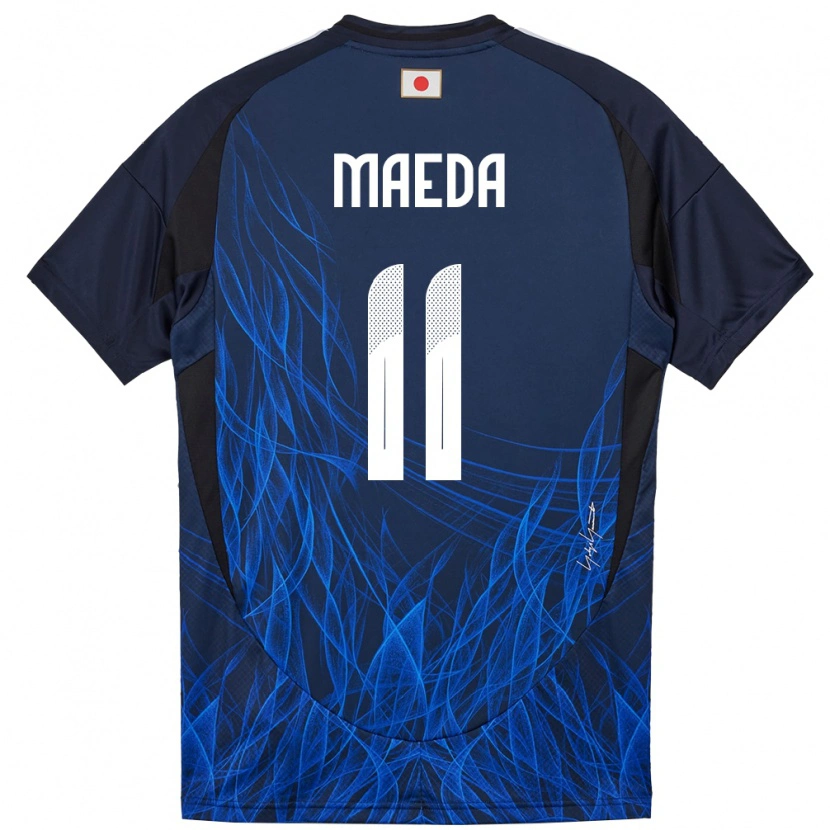 Danxen Męski Japonia Daizen Maeda #11 Ciemnoniebieski Domowa Koszulka 24-26 Koszulki Klubowe