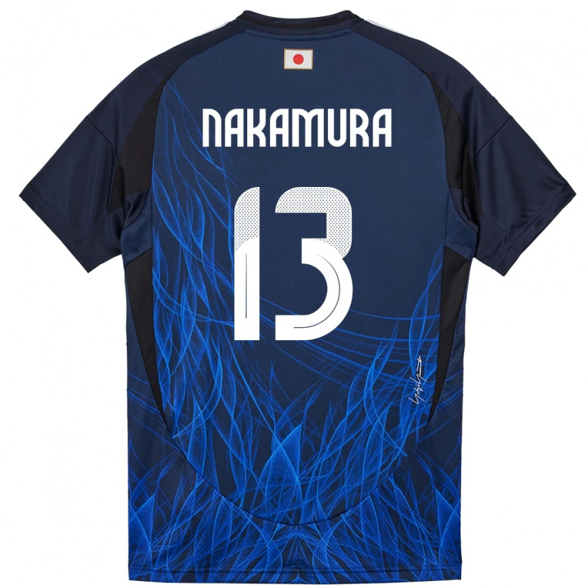 Danxen Męski Japonia Keito Nakamura #13 Ciemnoniebieski Domowa Koszulka 24-26 Koszulki Klubowe