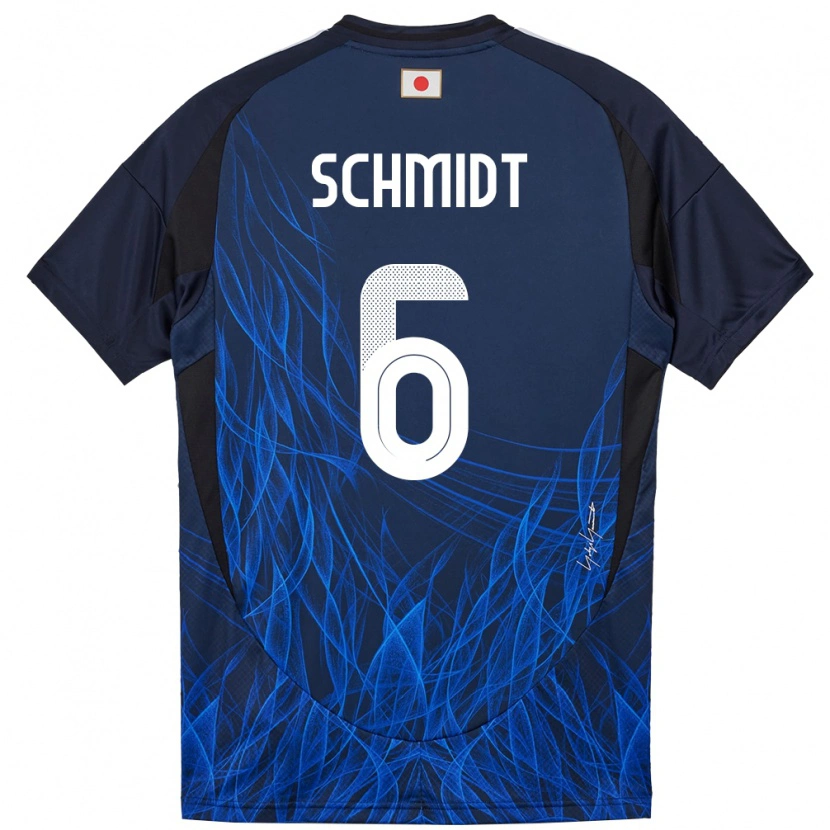 Danxen Męski Japonia Nick Schmidt #6 Ciemnoniebieski Domowa Koszulka 24-26 Koszulki Klubowe