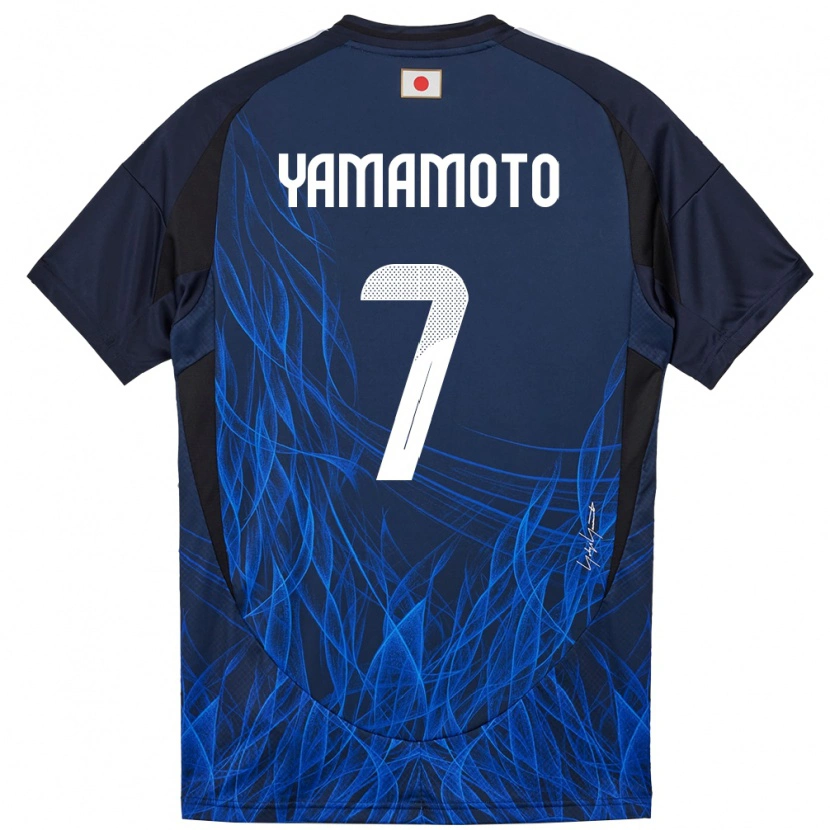 Danxen Męski Japonia Rihito Yamamoto #7 Ciemnoniebieski Domowa Koszulka 24-26 Koszulki Klubowe