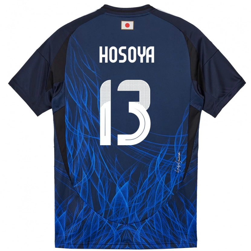 Danxen Męski Japonia Mao Hosoya #13 Ciemnoniebieski Domowa Koszulka 24-26 Koszulki Klubowe