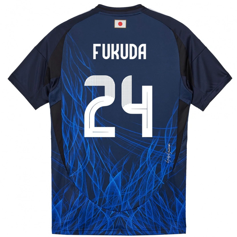 Danxen Męski Japonia Shio Fukuda #24 Ciemnoniebieski Domowa Koszulka 24-26 Koszulki Klubowe