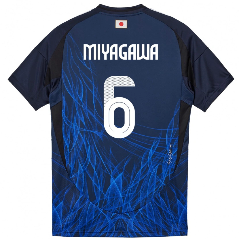 Danxen Męski Japonia Asato Miyagawa #6 Ciemnoniebieski Domowa Koszulka 24-26 Koszulki Klubowe