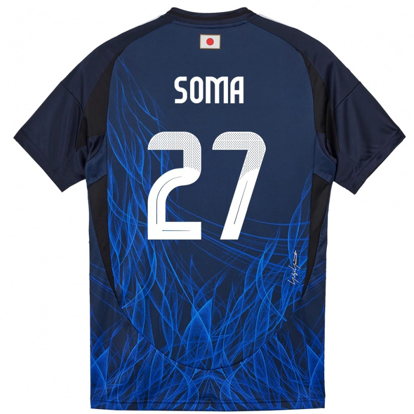 Danxen Męski Japonia Yuki Soma #27 Ciemnoniebieski Domowa Koszulka 24-26 Koszulki Klubowe