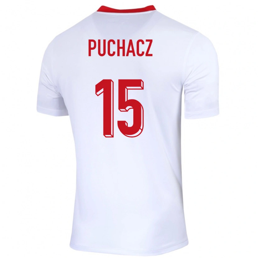 Danxen Męski Polska Tymoteusz Puchacz #15 Biały Domowa Koszulka 24-26 Koszulki Klubowe