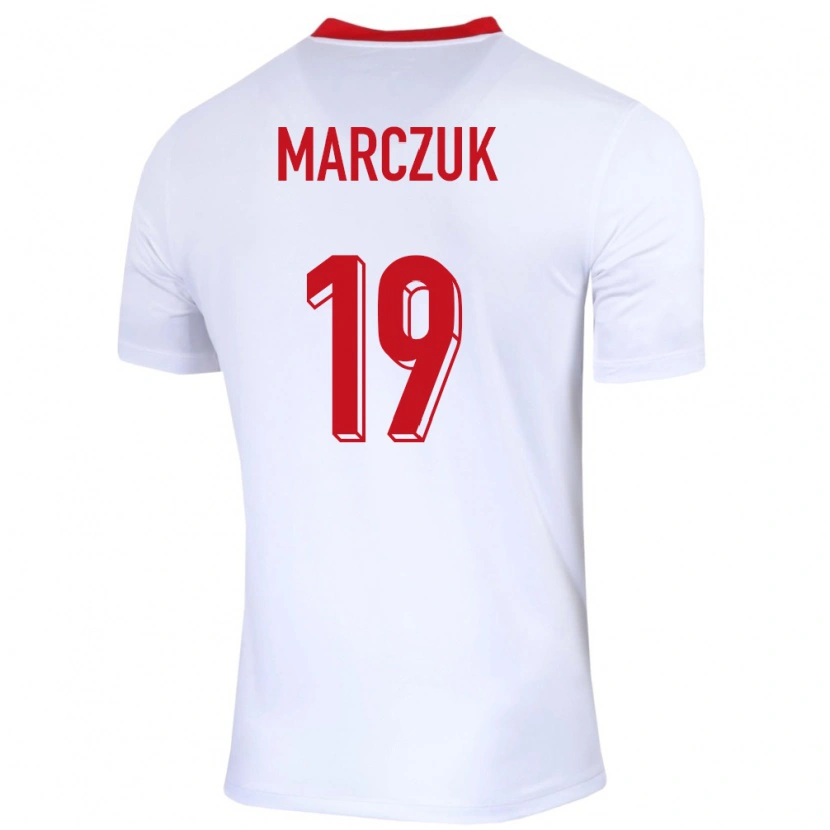 Danxen Męski Polska Dominik Marczuk #19 Biały Domowa Koszulka 24-26 Koszulki Klubowe