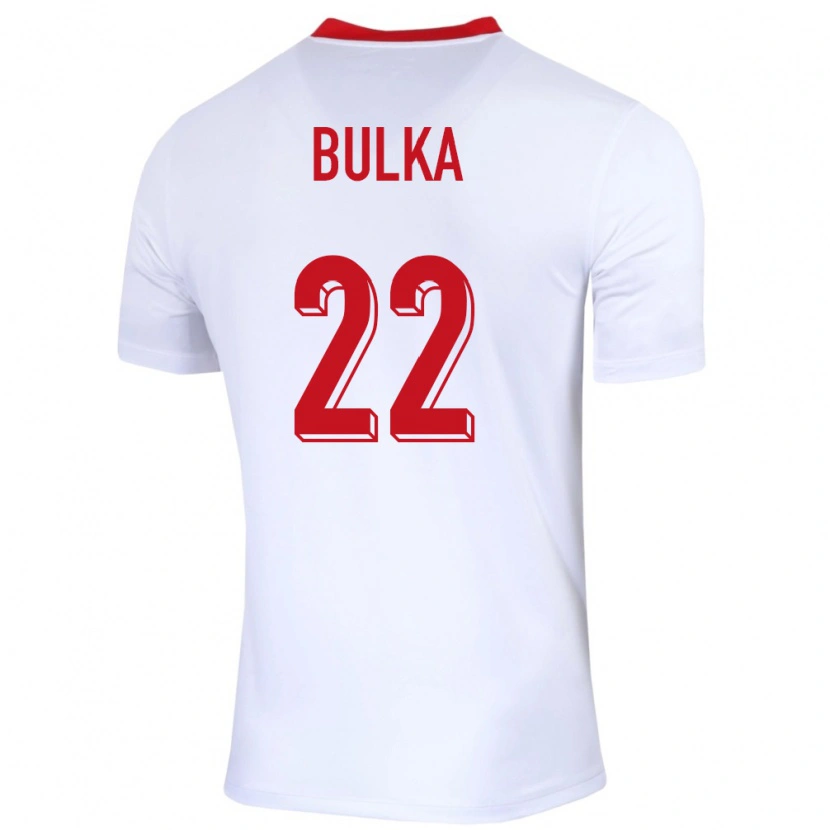 Danxen Męski Polska Marcin Bulka #22 Biały Domowa Koszulka 24-26 Koszulki Klubowe