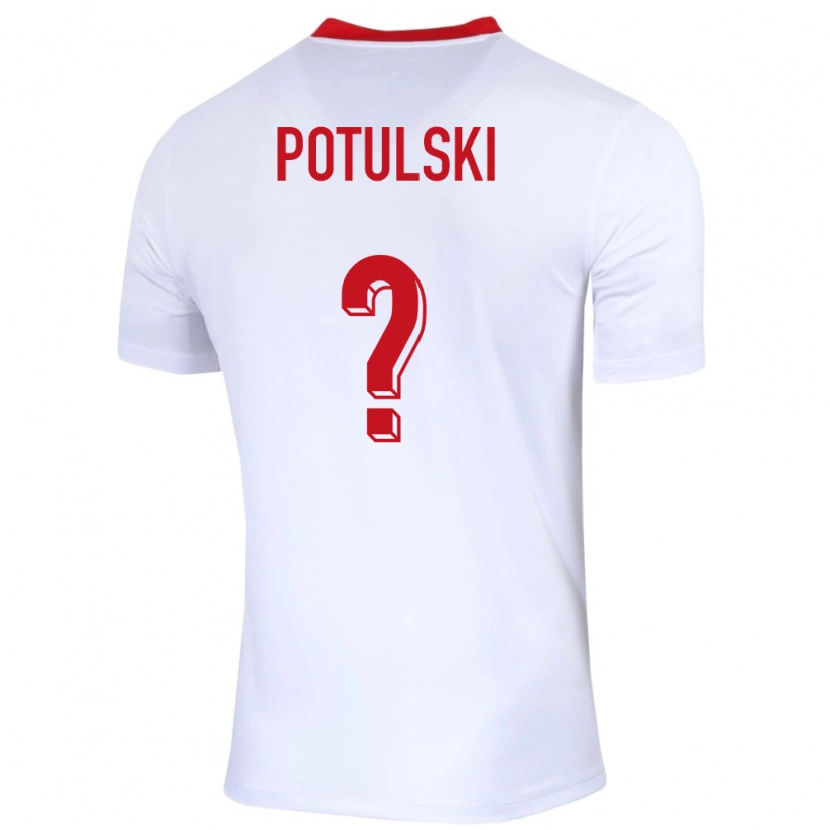Danxen Męski Polska Kacper Potulski #0 Biały Domowa Koszulka 24-26 Koszulki Klubowe