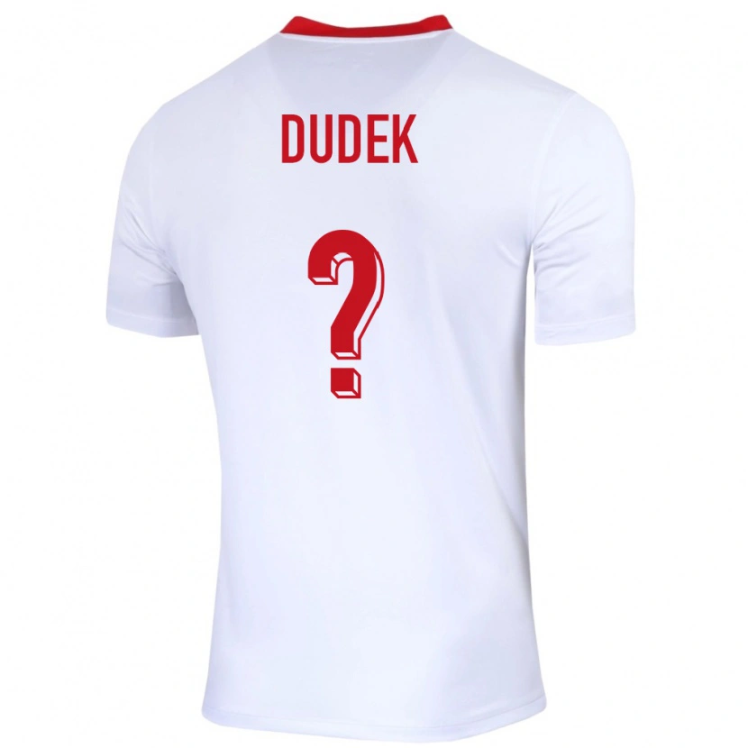 Danxen Męski Polska Sammy Dudek #0 Biały Domowa Koszulka 24-26 Koszulki Klubowe