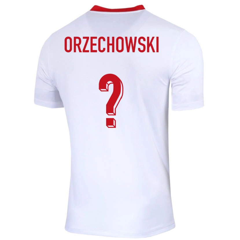 Danxen Męski Polska Wojciech Orzechowski #0 Biały Domowa Koszulka 24-26 Koszulki Klubowe