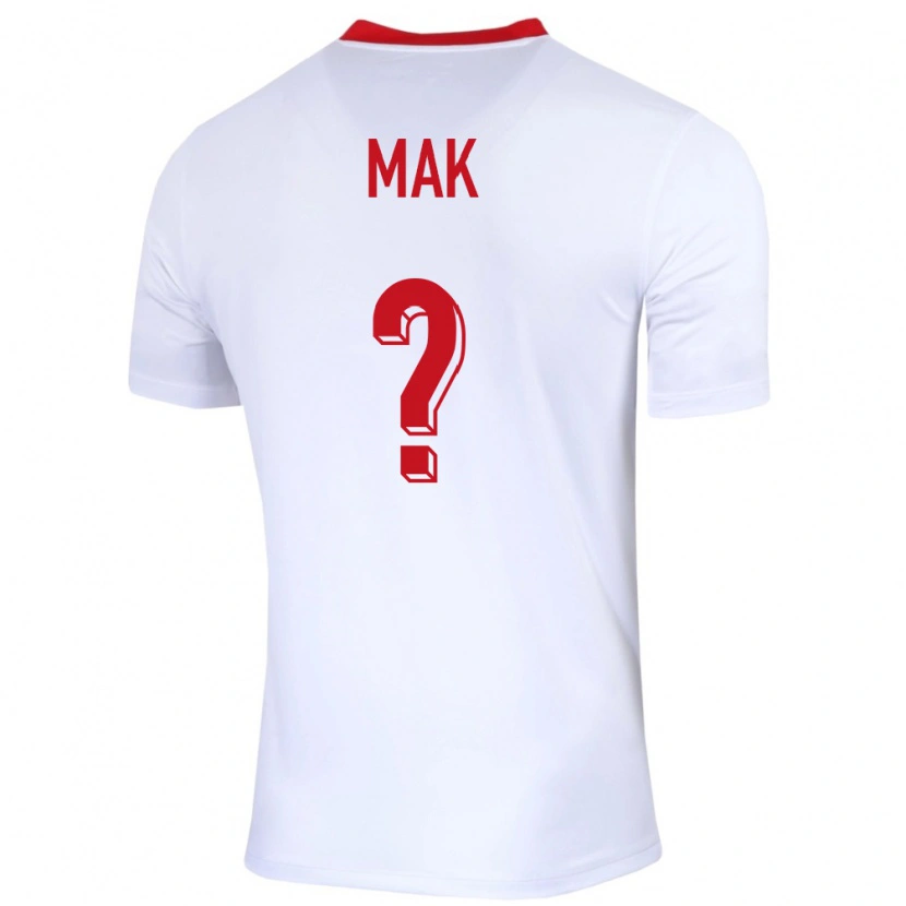 Danxen Męski Polska Igor Mak #0 Biały Domowa Koszulka 24-26 Koszulki Klubowe