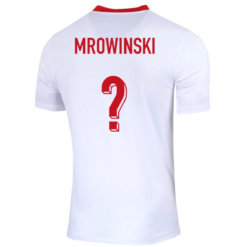 Danxen Męski Polska Marcel Mrowinski #0 Biały Domowa Koszulka 24-26 Koszulki Klubowe