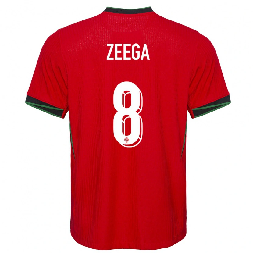 Danxen Męski Portugalia Zeega #8 Czerwony Domowa Koszulka 24-26 Koszulki Klubowe