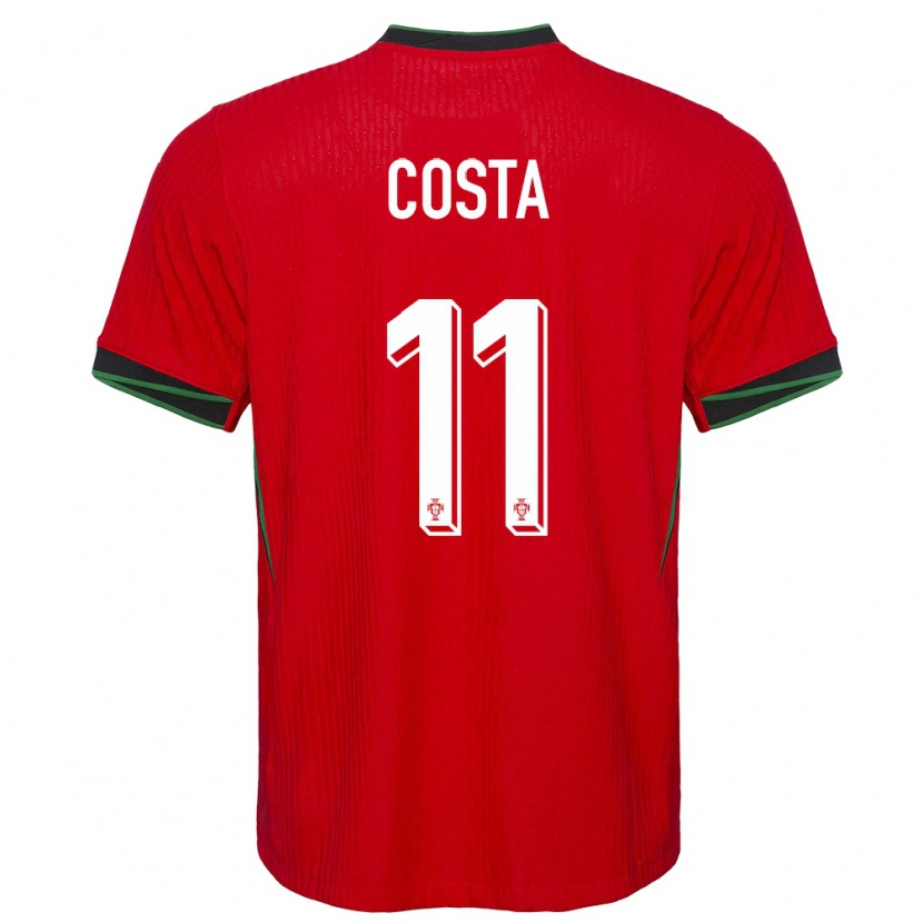 Danxen Męski Portugalia Daniel Costa #11 Czerwony Domowa Koszulka 24-26 Koszulki Klubowe