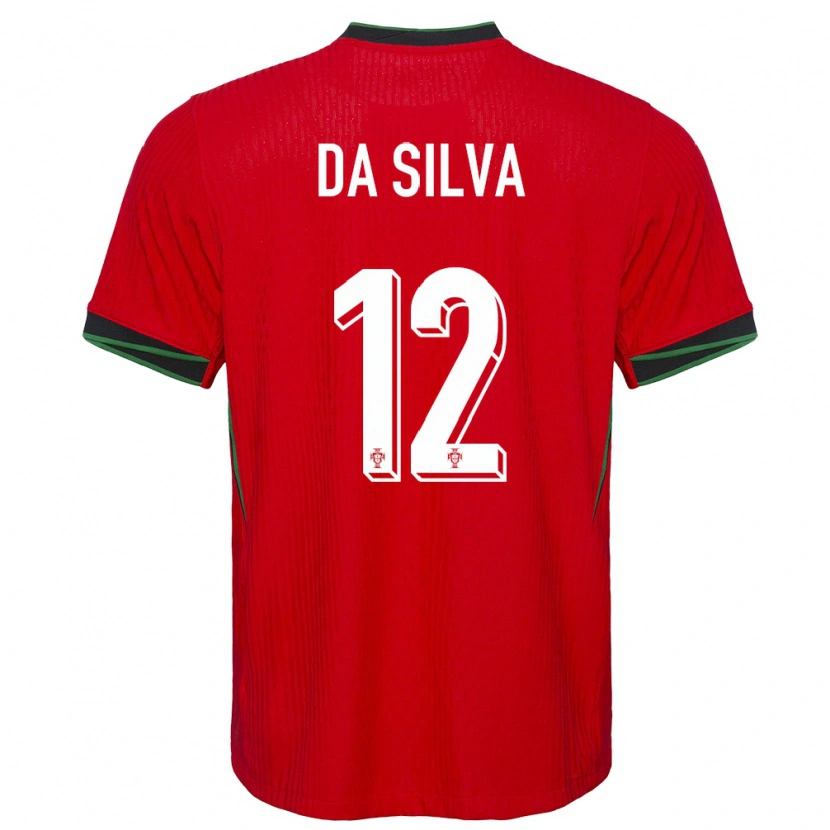 Danxen Męski Portugalia Rodrigo Da Silva #12 Czerwony Domowa Koszulka 24-26 Koszulki Klubowe