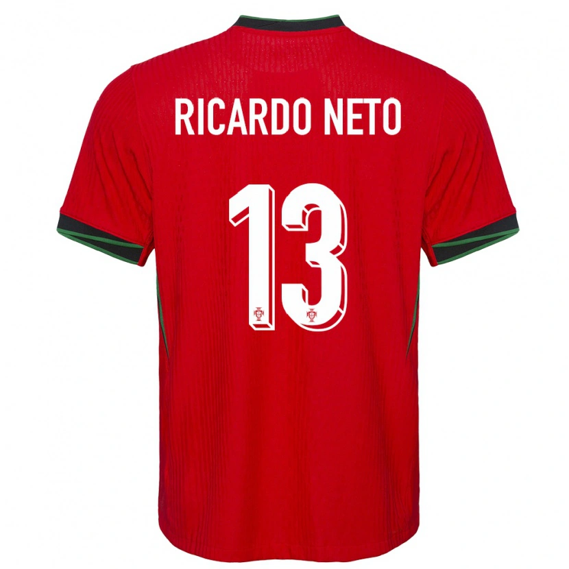 Danxen Męski Portugalia Ricardo Neto #13 Czerwony Domowa Koszulka 24-26 Koszulki Klubowe