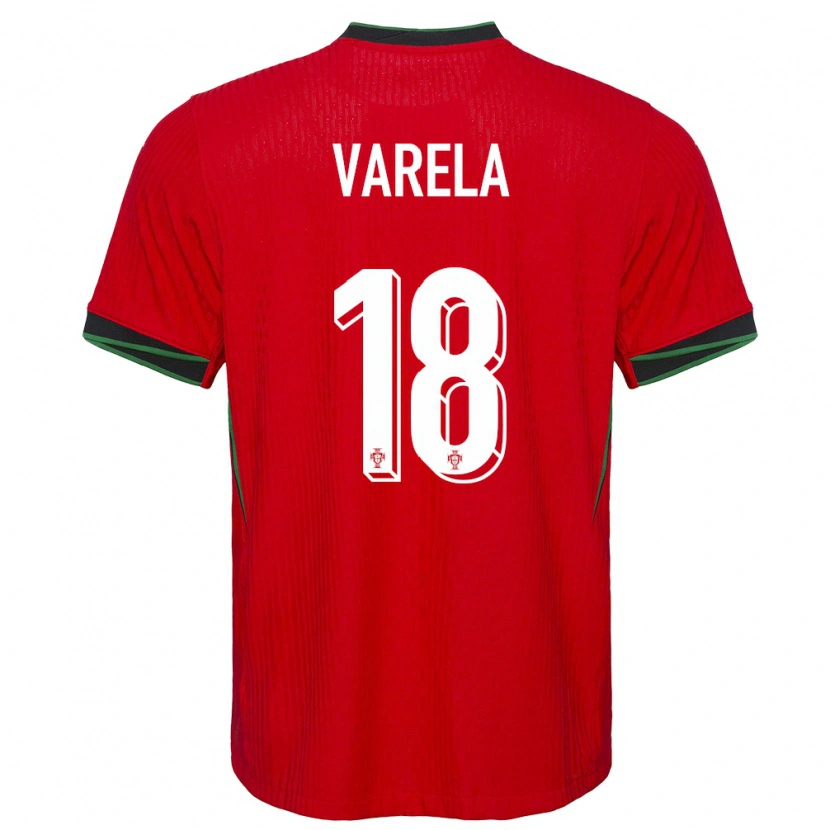 Danxen Męski Portugalia Keyan Varela #18 Czerwony Domowa Koszulka 24-26 Koszulki Klubowe