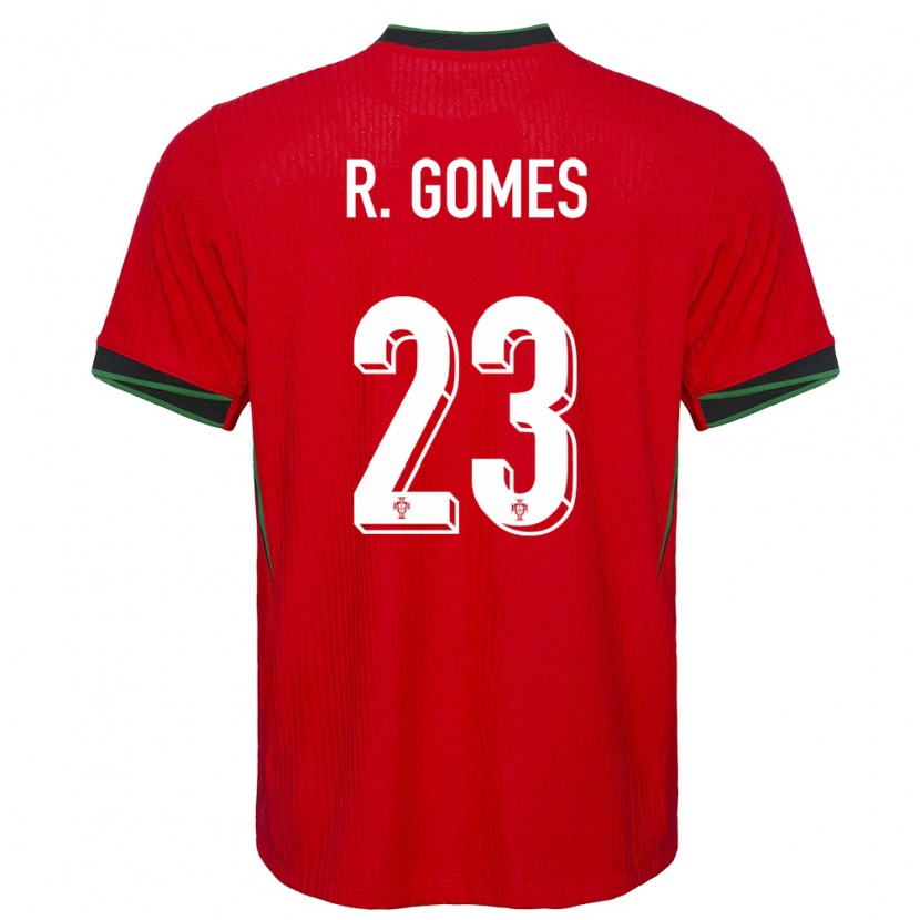 Danxen Męski Portugalia Rodrigo Gomes #23 Czerwony Domowa Koszulka 24-26 Koszulki Klubowe