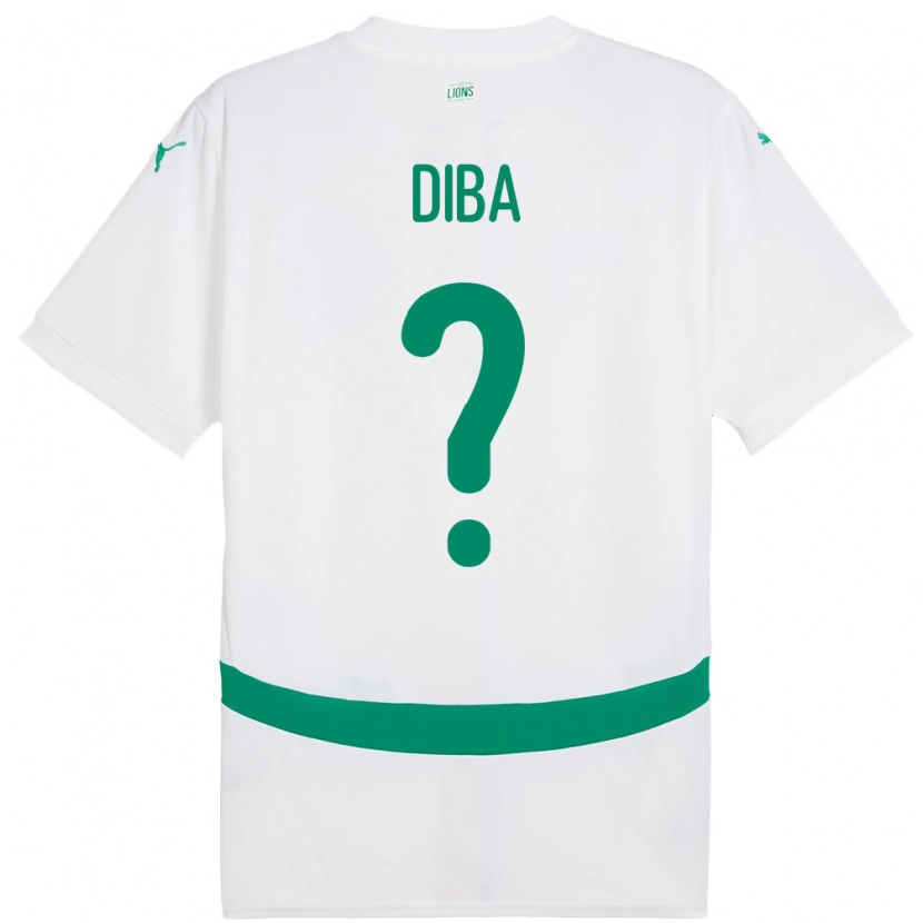 Danxen Męski Senegal Samba Diba #0 Biały Domowa Koszulka 24-26 Koszulki Klubowe