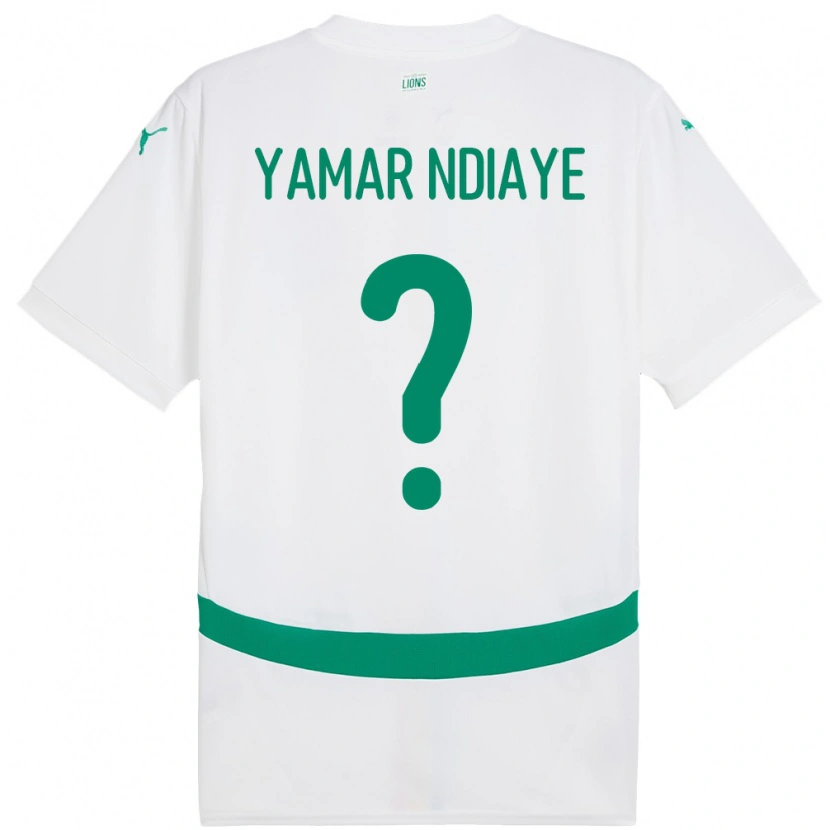 Danxen Męski Senegal El Hadj Yamar Ndiaye #0 Biały Domowa Koszulka 24-26 Koszulki Klubowe
