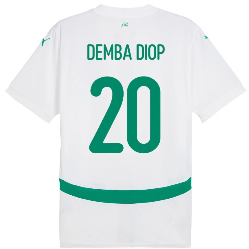 Danxen Męski Senegal Pape Demba Diop #20 Biały Domowa Koszulka 24-26 Koszulki Klubowe