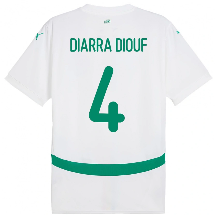Danxen Męski Senegal Mame Diarra Diouf #4 Biały Domowa Koszulka 24-26 Koszulki Klubowe