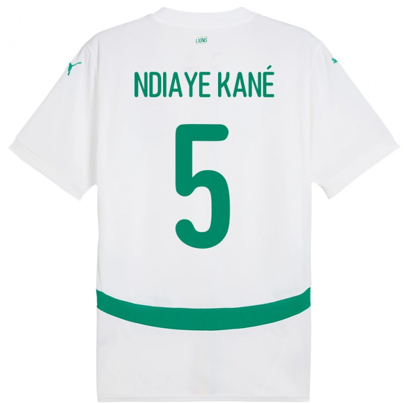 Danxen Męski Senegal Ndeye Ndiaye Kane #5 Biały Domowa Koszulka 24-26 Koszulki Klubowe