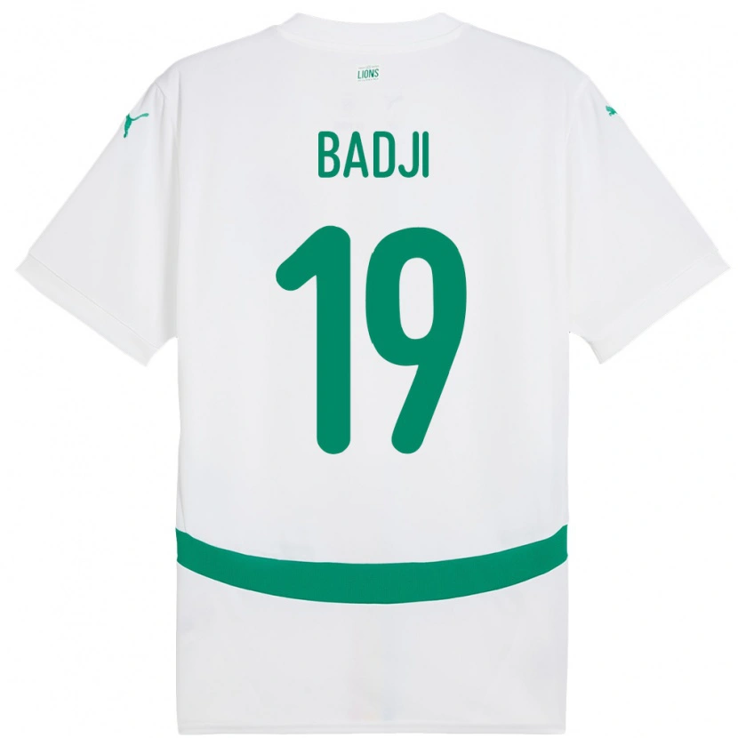 Danxen Męski Senegal Youssouph Badji #19 Biały Domowa Koszulka 24-26 Koszulki Klubowe