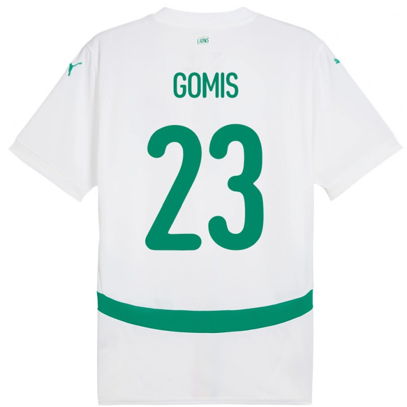 Danxen Męski Senegal Alfred Gomis #23 Biały Domowa Koszulka 24-26 Koszulki Klubowe