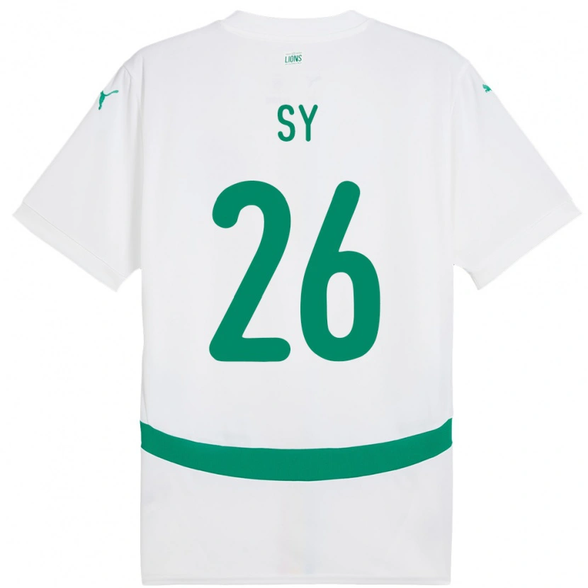 Danxen Męski Senegal Astou Sy #26 Biały Domowa Koszulka 24-26 Koszulki Klubowe