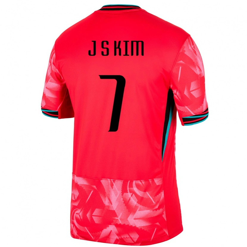 Danxen Męski Korea Południowa Seong-Ju Kim #7 Czerwony Domowa Koszulka 24-26 Koszulki Klubowe