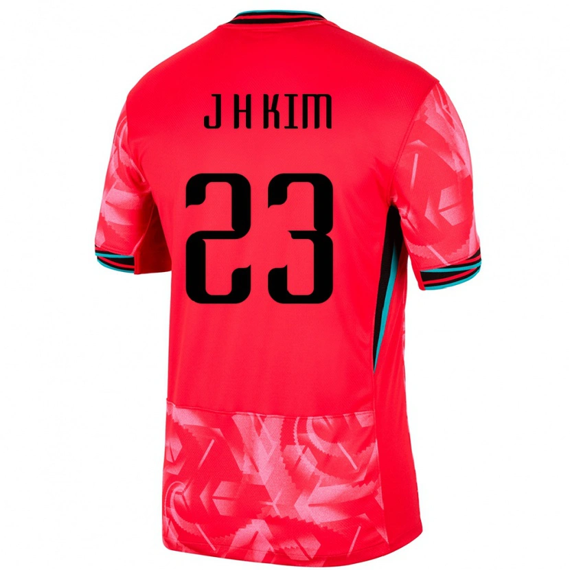 Danxen Męski Korea Południowa Kim Jung Hoon #23 Czerwony Domowa Koszulka 24-26 Koszulki Klubowe