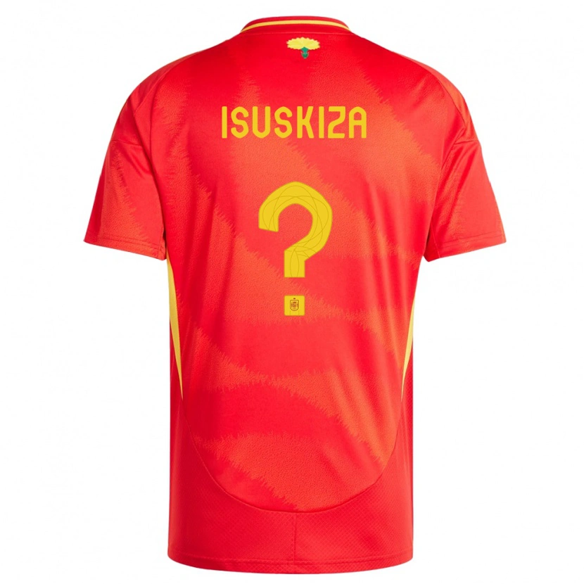 Danxen Męski Hiszpania Gorka Isuskiza #0 Czerwony Domowa Koszulka 24-26 Koszulki Klubowe
