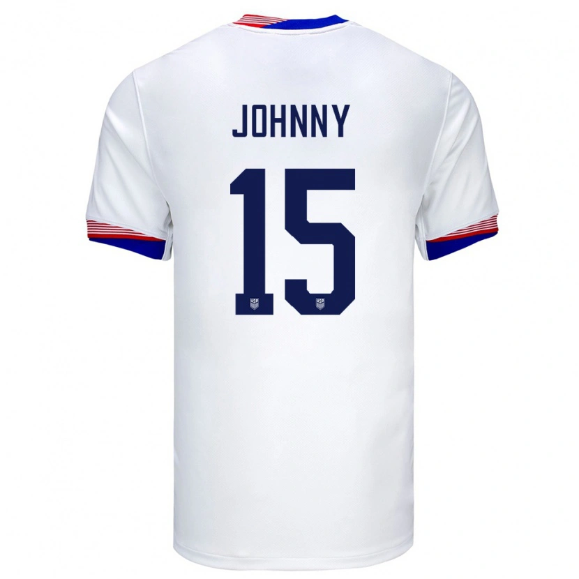 Danxen Męski Stany Zjednoczone Johnny Cardoso #15 Biały Domowa Koszulka 24-26 Koszulki Klubowe