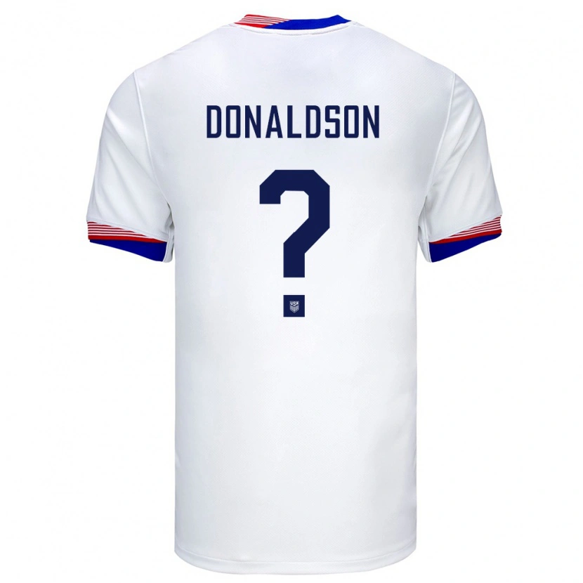 Danxen Męski Stany Zjednoczone James Donaldson #0 Biały Domowa Koszulka 24-26 Koszulki Klubowe