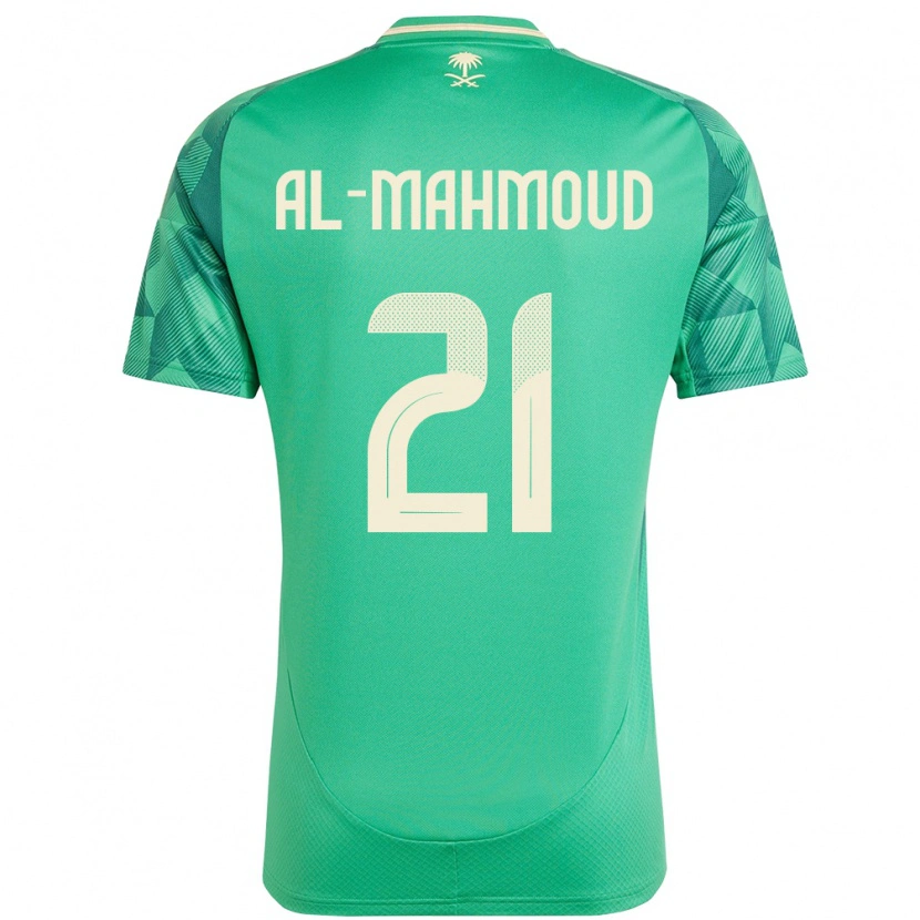 Danxen Męski Arabia Saudyjska Mohammed Al-Mahmoud #21 Zielony Domowa Koszulka 24-26 Koszulki Klubowe