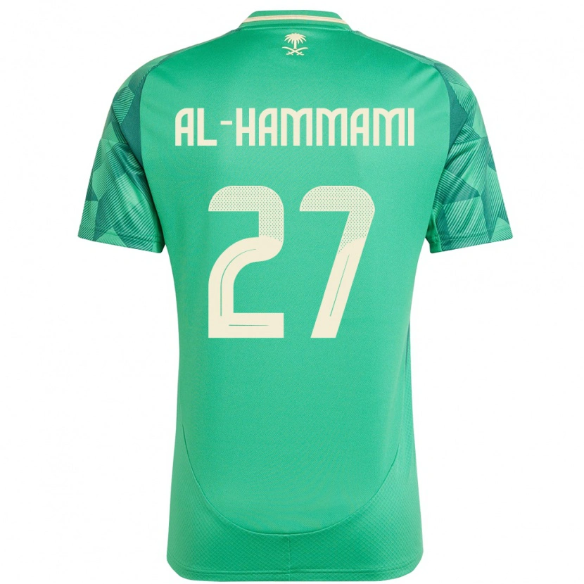 Danxen Męski Arabia Saudyjska Hammam Al-Hammami #27 Zielony Domowa Koszulka 24-26 Koszulki Klubowe