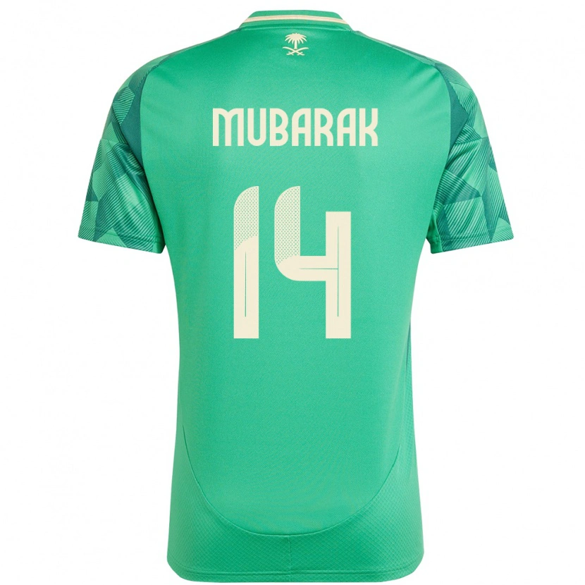 Danxen Męski Arabia Saudyjska Al Bandari Mubarak #14 Zielony Domowa Koszulka 24-26 Koszulki Klubowe