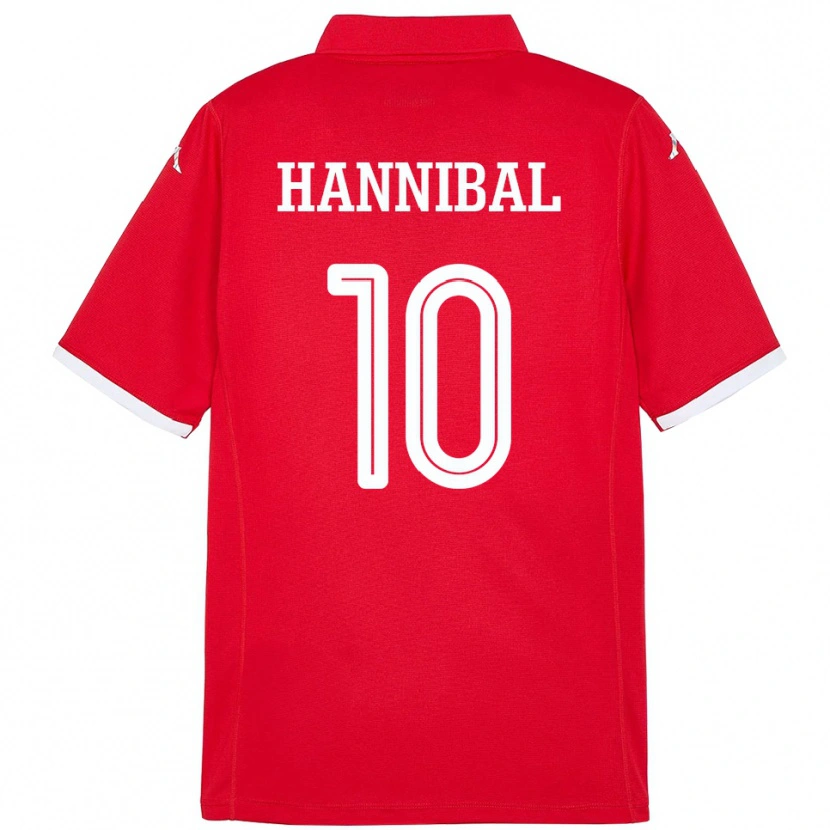 Danxen Męski Tunezja Hannibal #10 Czerwony Domowa Koszulka 24-26 Koszulki Klubowe