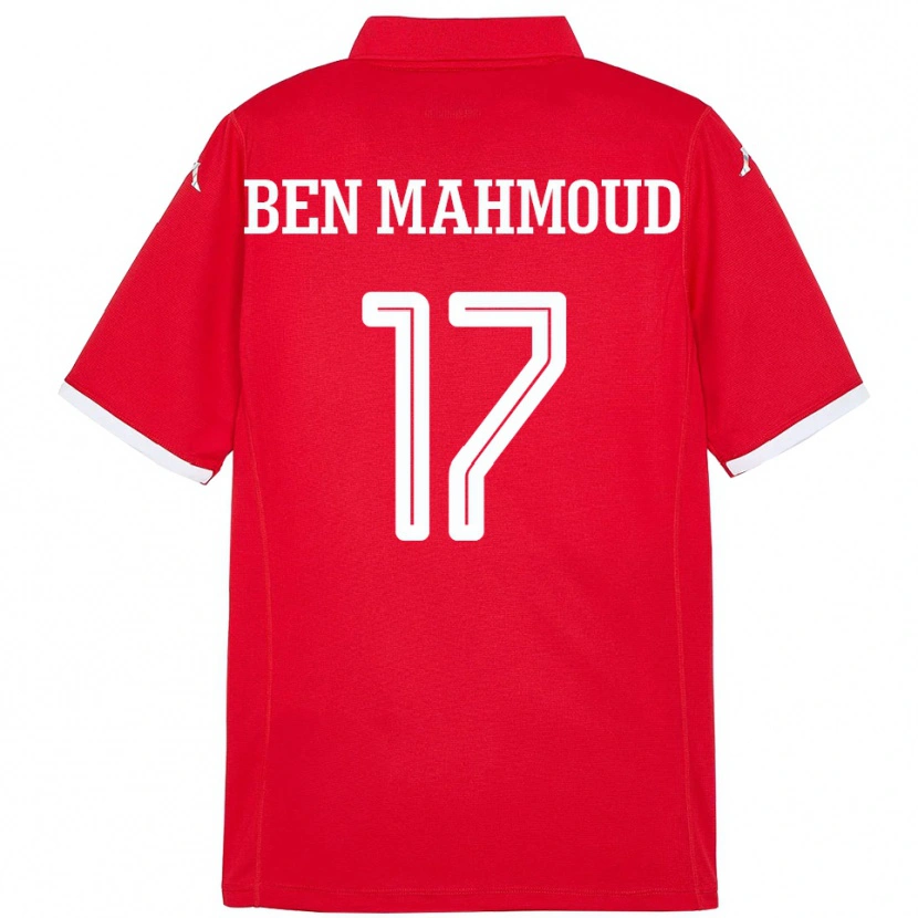 Danxen Męski Tunezja Yessine Ben Mahmoud #17 Czerwony Domowa Koszulka 24-26 Koszulki Klubowe