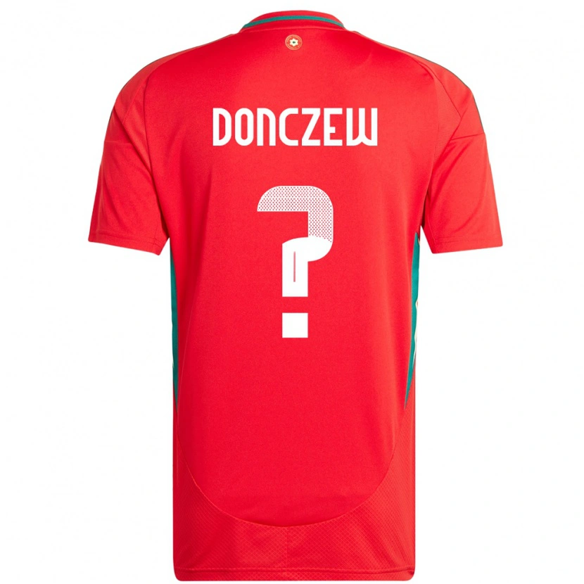 Danxen Męski Walia Axel Donczew #0 Czerwony Domowa Koszulka 24-26 Koszulki Klubowe