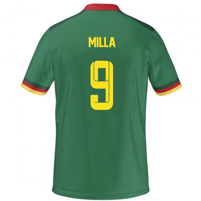 Danxen Męski Kamerun Kevin-Prince Milla #9 Zielony Domowa Koszulka 24-26 Koszulki Klubowe