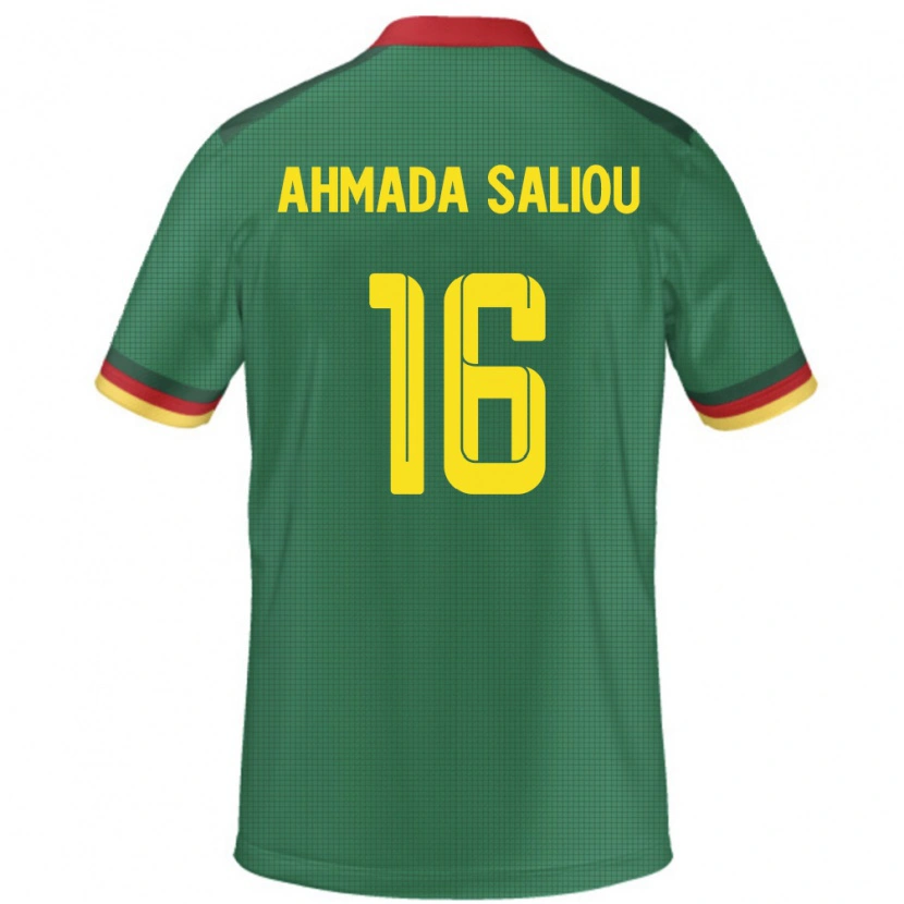 Danxen Męski Kamerun Mamoudou Ahmada Saliou #16 Zielony Domowa Koszulka 24-26 Koszulki Klubowe