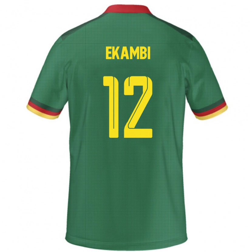 Danxen Męski Kamerun Karl Toko Ekambi #12 Zielony Domowa Koszulka 24-26 Koszulki Klubowe