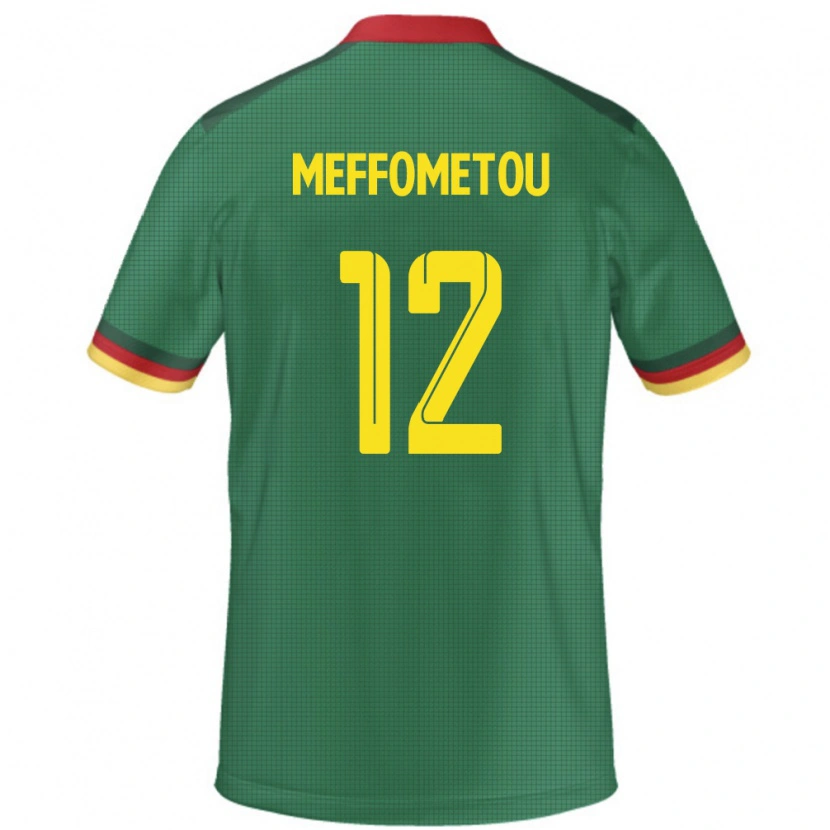 Danxen Męski Kamerun Falonne Meffometou #12 Zielony Domowa Koszulka 24-26 Koszulki Klubowe